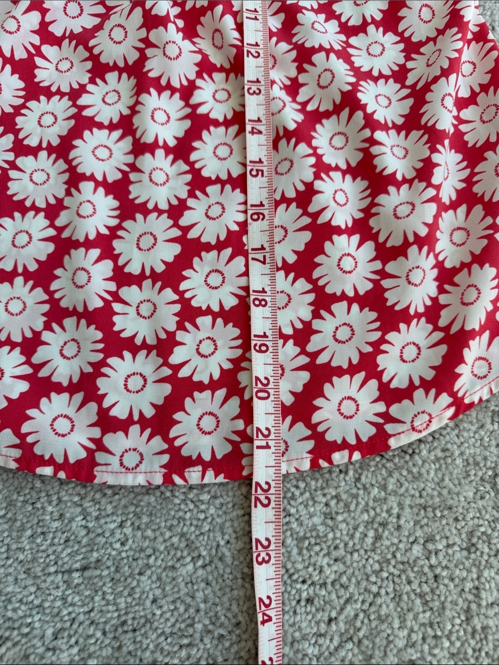 Mine Women’s Pink Daisy Print Lace Yoke Tank Top – Size Medium - Picture 5 of 6